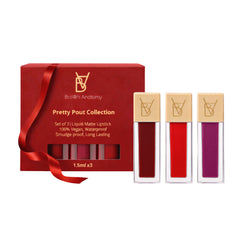 Brown Anatomy Matte Liquid Lipstick Combo Pack of 3 (Set Of Bold)